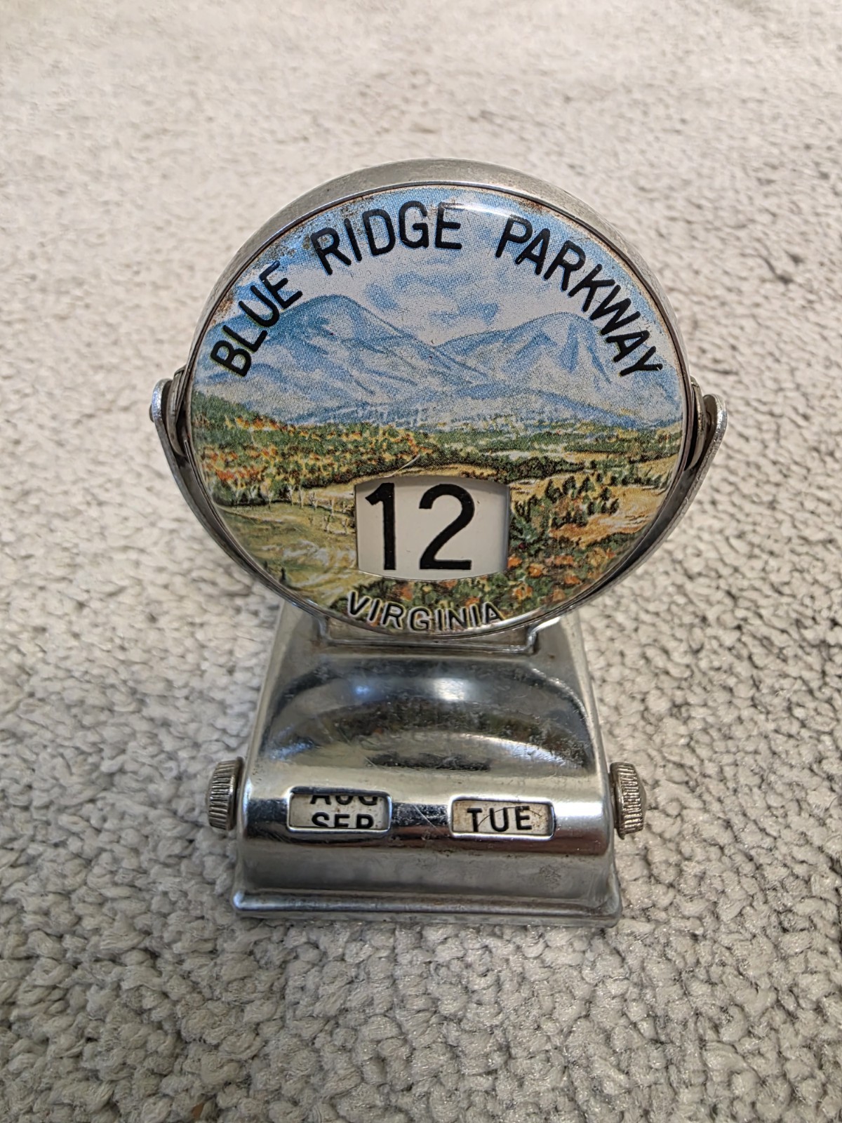 Vintage Blue Ridge Parkway Virginia Perpetual Desk Calendar Made in Japan