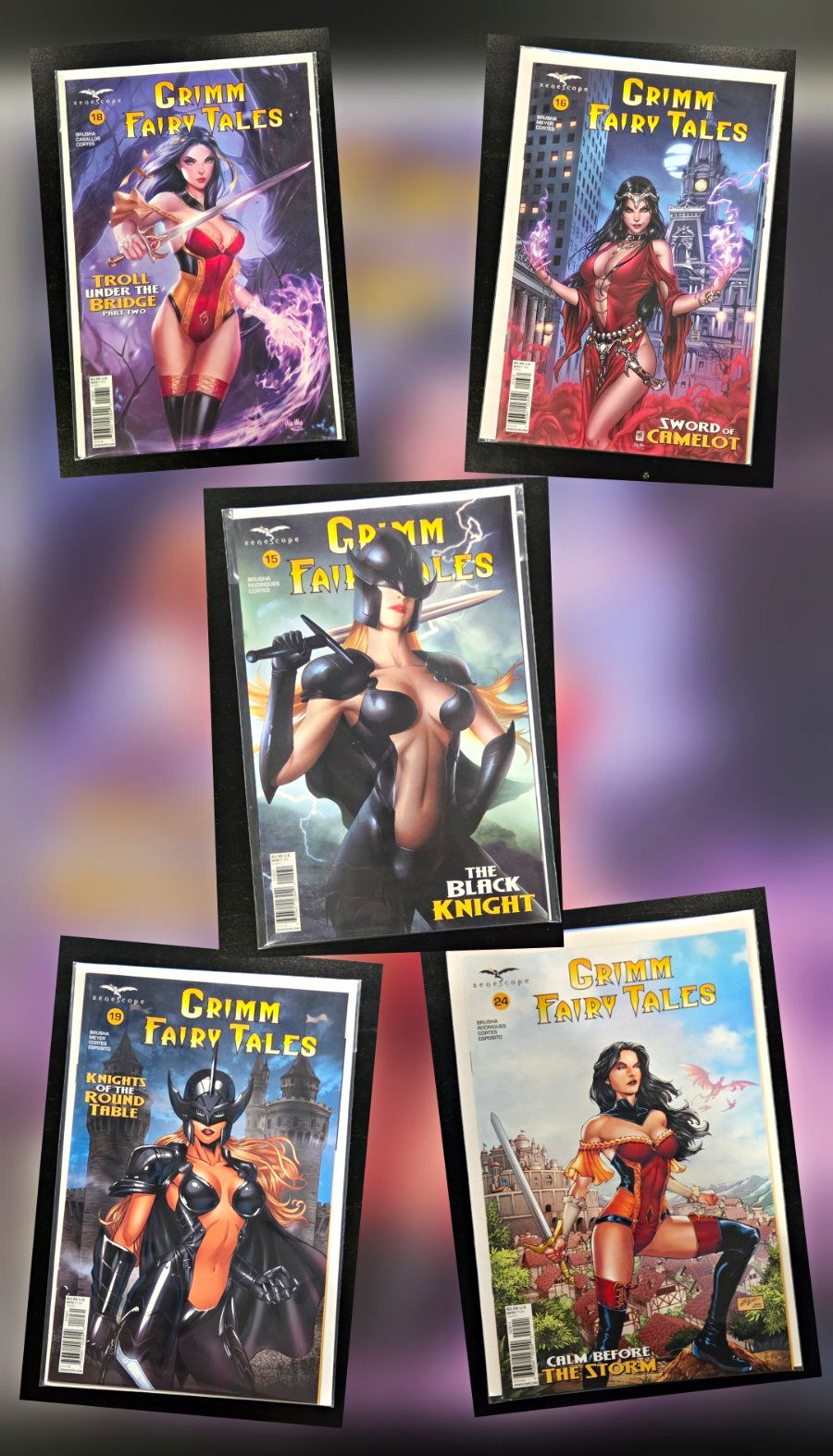 Zenescope Grimm Fairy Tales Comic Book Lot 5 Issues #15 #16 #18 #19 #24 Zenescope Grimm Fairy Tales Comic Book Lot 5 Issues #15 #16 #18 #19 #24