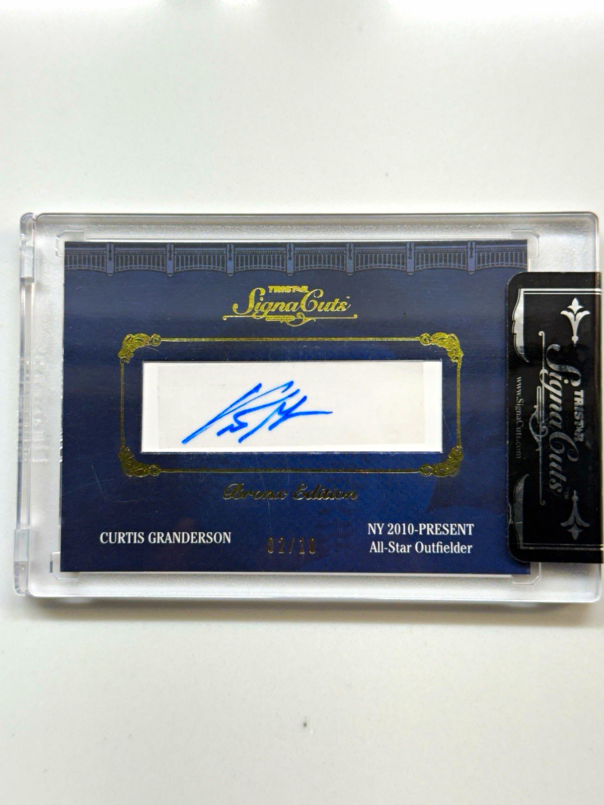 TRISTAR 2011 SignaCuts Curtis Granderson Hard Signed Auto 02/10 Yankees TRISTAR 2011 SignaCuts Curtis Granderson Hard Signed Auto 02/10 Yankees