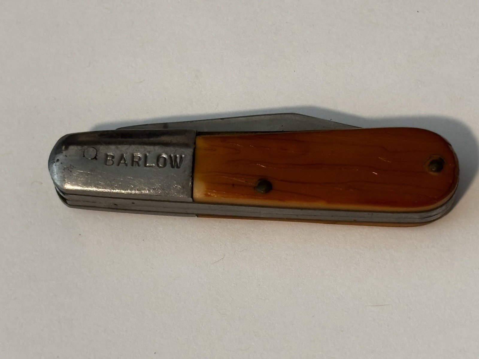Vintage Kutmaster Barlow Pocket Knife 2 Blade Utica NY USA Brown Handle Vintage Kutmaster Barlow Pocket Knife 2 Blade Utica NY USA Brown Handle