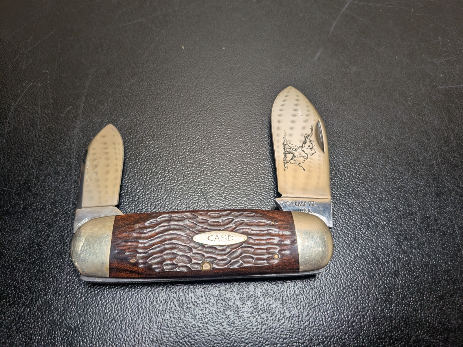 1971 Case XX 6250 9 Dot Elephant Toe  Sunfish Vintage Beautiful Pocket Knife