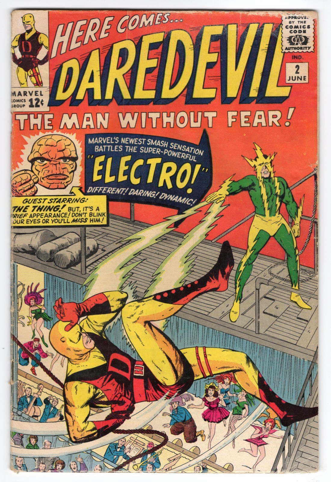 Daredevil 2 1964 Marvel Comics VG- 3.5 Karen Page 2nd App Electro