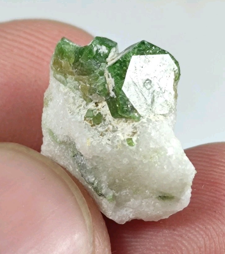 Uvite Tourmaline crystals on matrix small specimen from pak. \