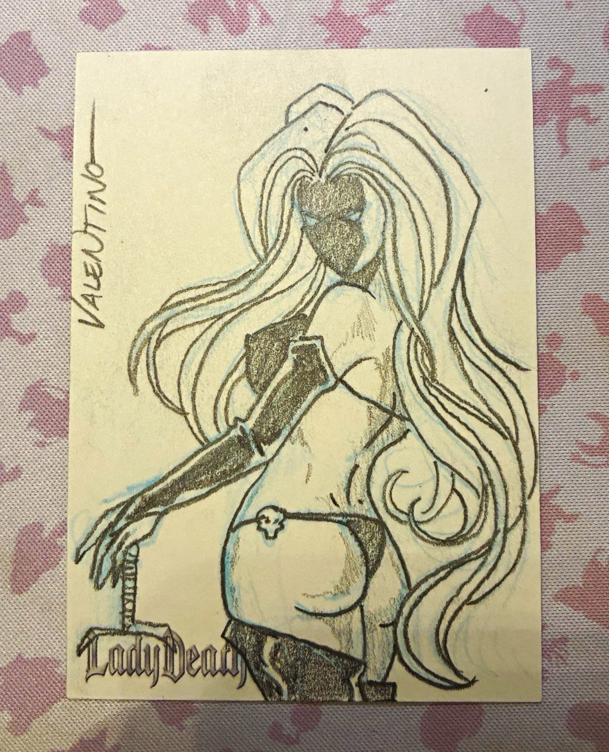 2011 5FINITY Lady Death Jim Valentino Ultra Rare Original Sketch Card Marvel 2011 5FINITY Lady Death Jim Valentino Ultra Rare Original Sketch Card Marvel