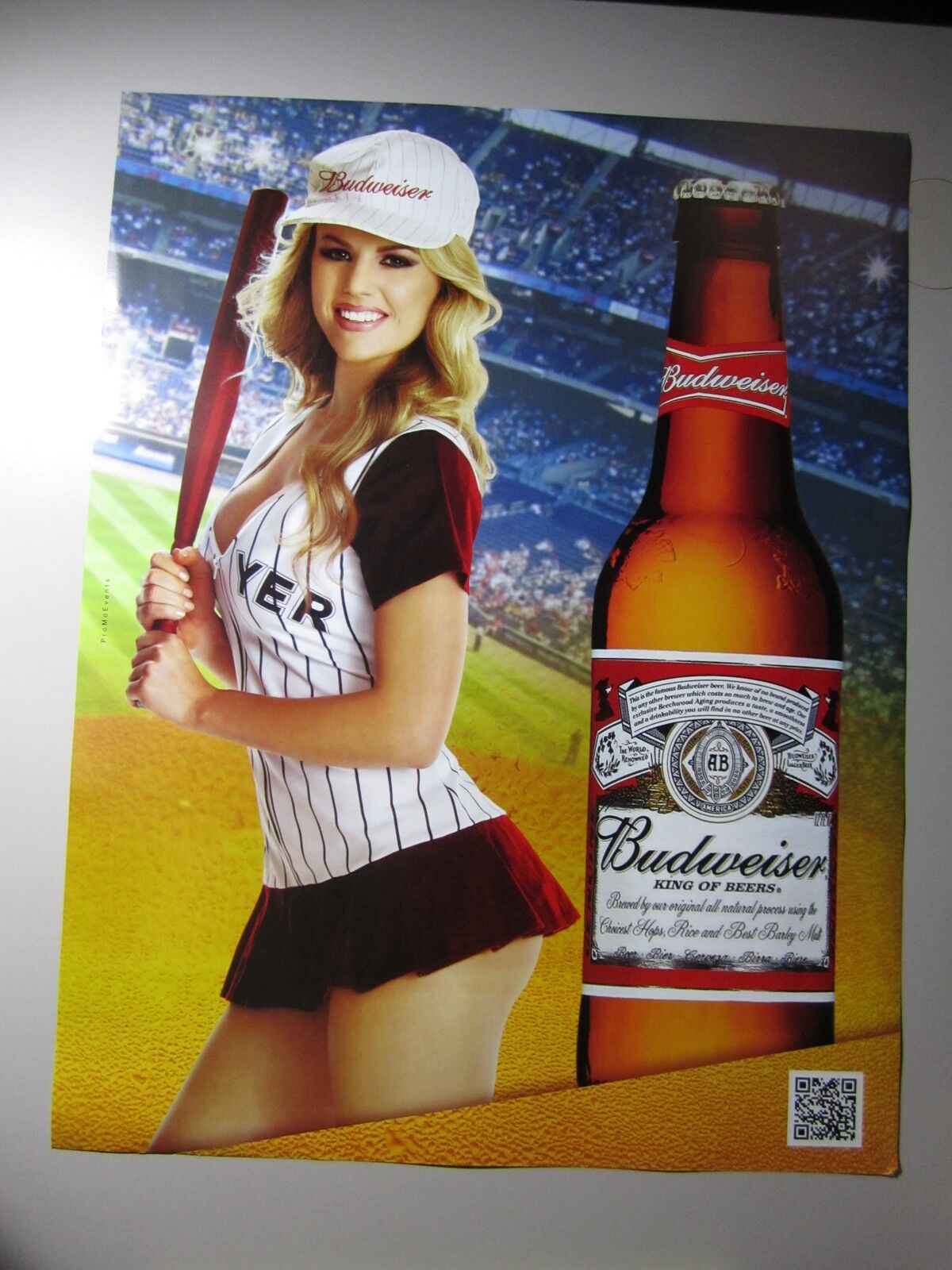Budweiser Doyer Poster LA light baseball bar Dodgers Hot Chick bud light Angels