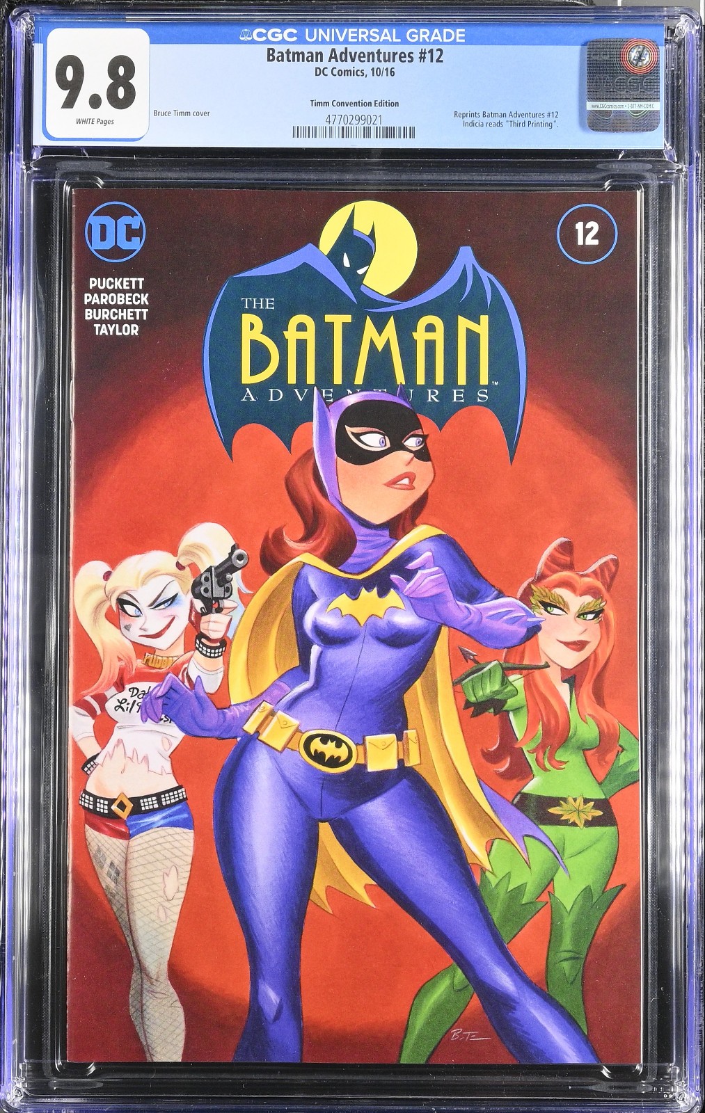 Batman Adventures #12 Bruce Timm Color Convention Variant CGC 9.8 Batman Adventures #12 Bruce Timm Color Convention Variant CGC 9.8