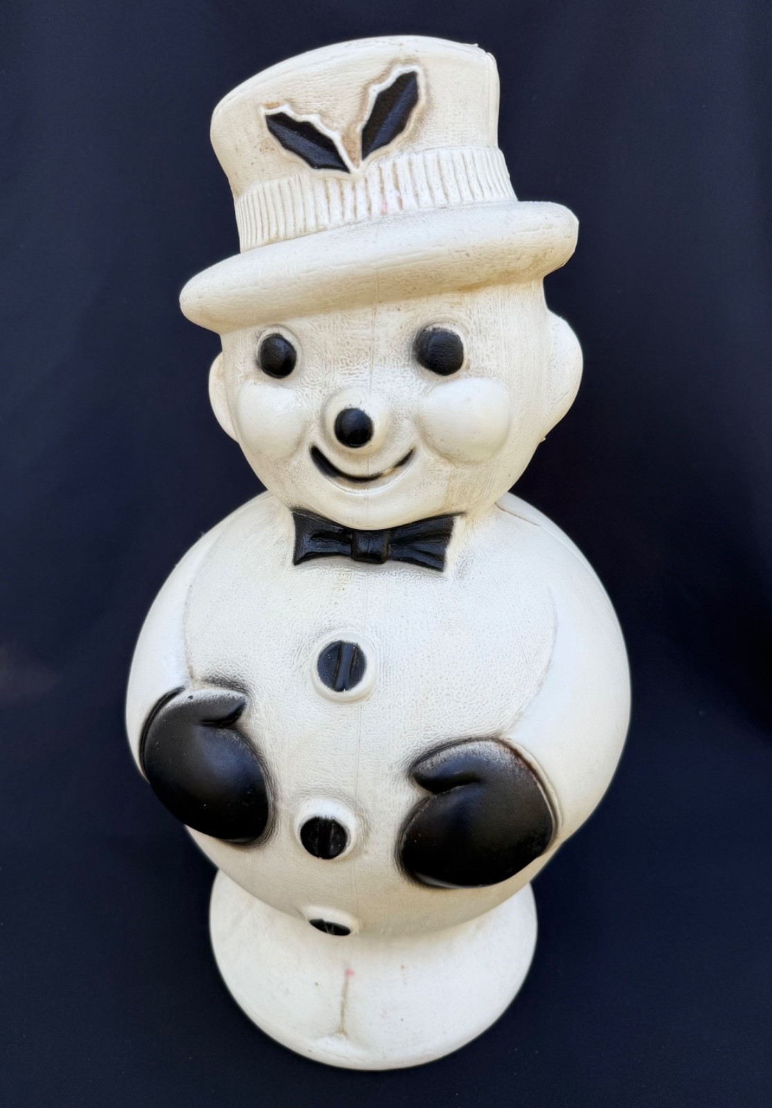 Vtg Rare Frosty The Snowman Blow Mold Christmas Black White Snow Man Vtg Rare Frosty The Snowman Blow Mold Christmas Black White Snow Man