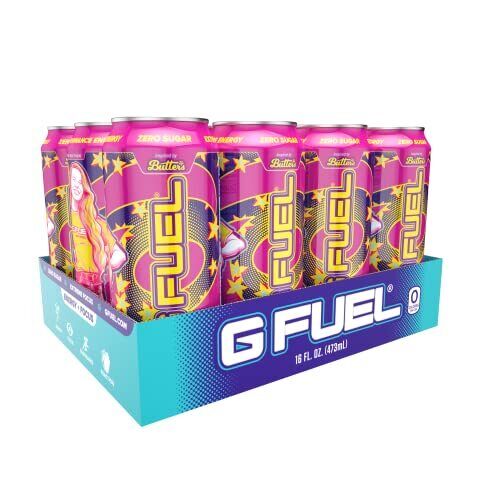 GFUEL Butters,Pink Drip and Ninja Can 12pk