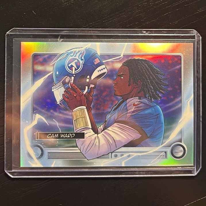 Topps 2026 Topps & Bowman Chrome Football Cam Ward anime insert #NFLA-CW Topps 2026 Topps & Bowman Chrome Football Cam Ward anime insert #NFLA-CW