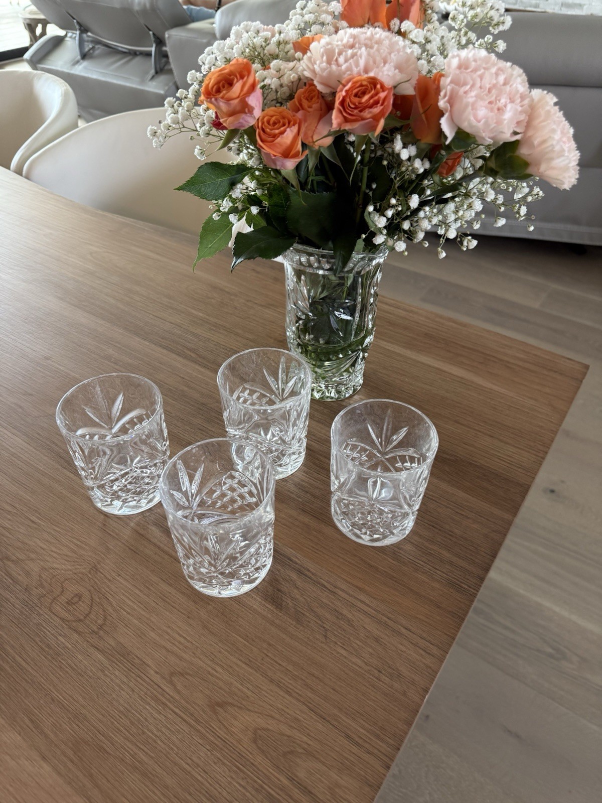 Godinger Shannon Dublin Whiskey Glasses Set of 4 Clear Crystal Old Fashioned EX Godinger Shannon Dublin Whiskey Glasses Set of 4 Clear Crystal Old Fashioned EX