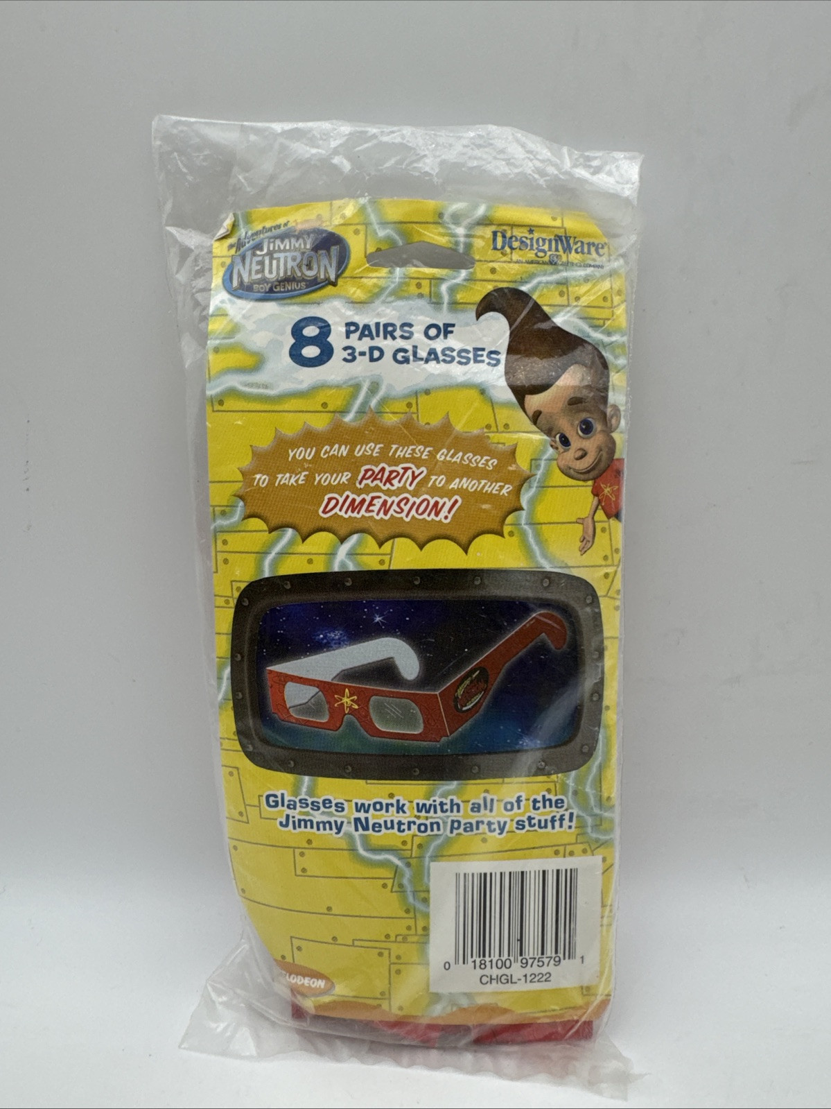 Vintage Adventures Of Jimmy Neutron 8 Pairs 2002 ChromaDepth 3D Glasses