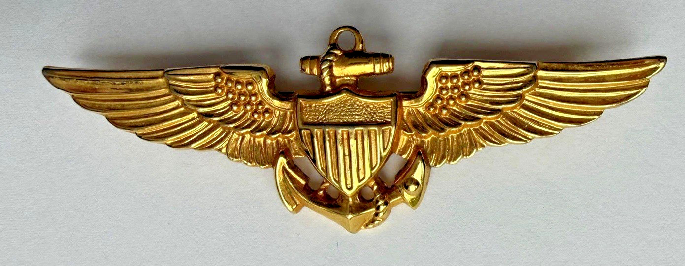 Vintage GEMSCO Navy USMC Naval Aviator Pilot Wings Pin 1/20 10K Gold Filled Vintage GEMSCO Navy USMC Naval Aviator Pilot Wings Pin 1/20 10K Gold Filled