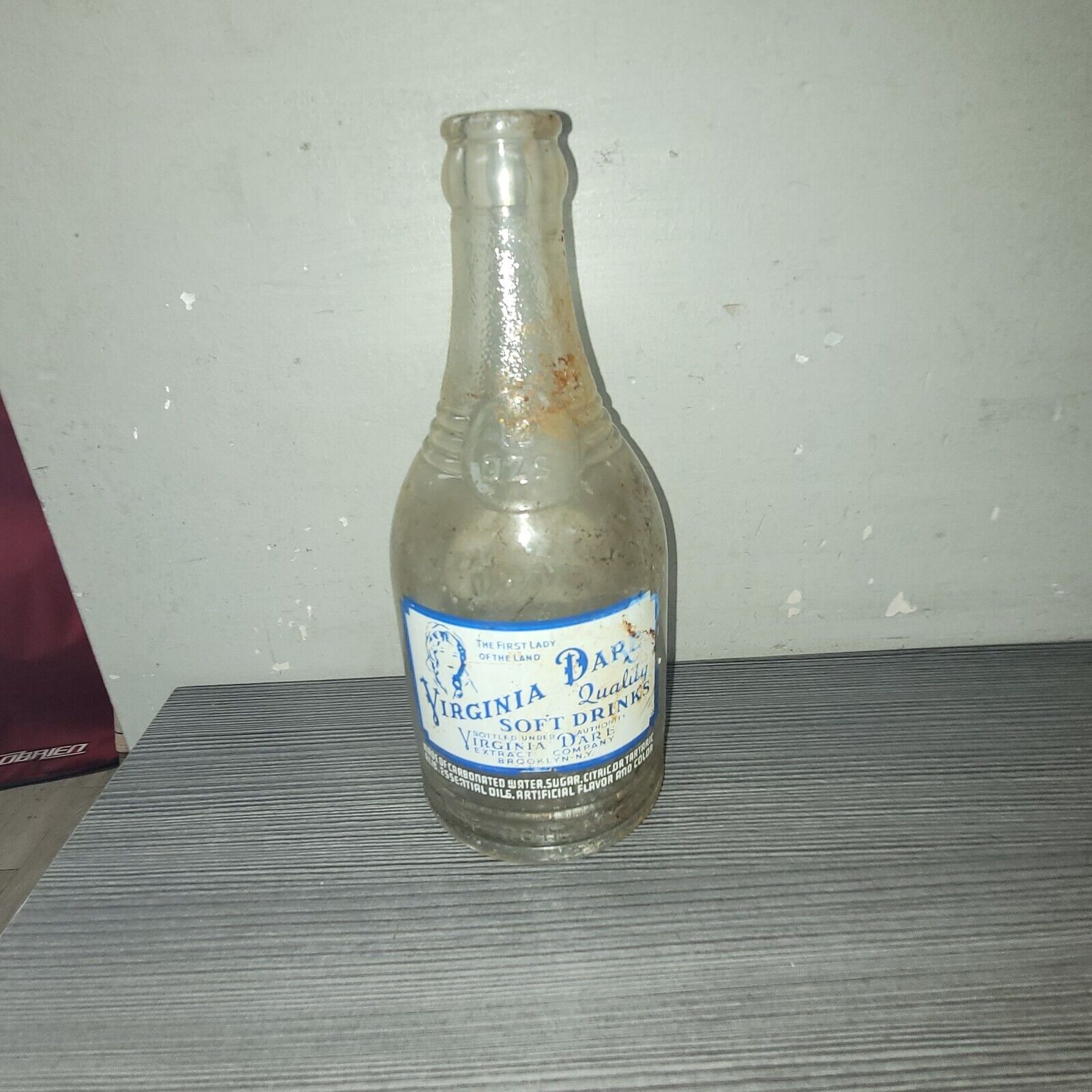 Vintage Virginia Dare ACL Soda Bottle Bridgeport, Conn. 12 Oz pop