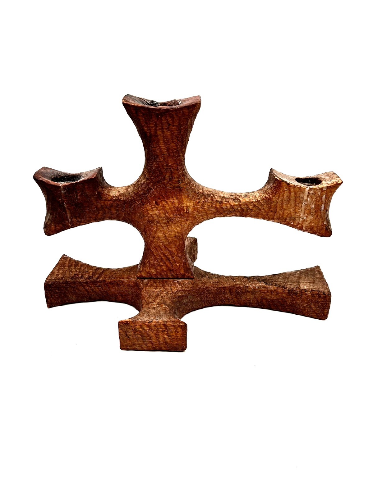 Vintage Don Shoemaker for Senal Hand Carved Candelabra Wooden Mexico RARE HTF Vintage Don Shoemaker for Senal Hand Carved Candelabra Wooden Mexico RARE HTF