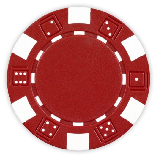 50 Da Vinci 11.5 gram Dice Striped Poker Chips, Standard Casino Size, Red 50 Da Vinci 11.5 gram Dice Striped Poker Chips, Standard Casino Size, Red