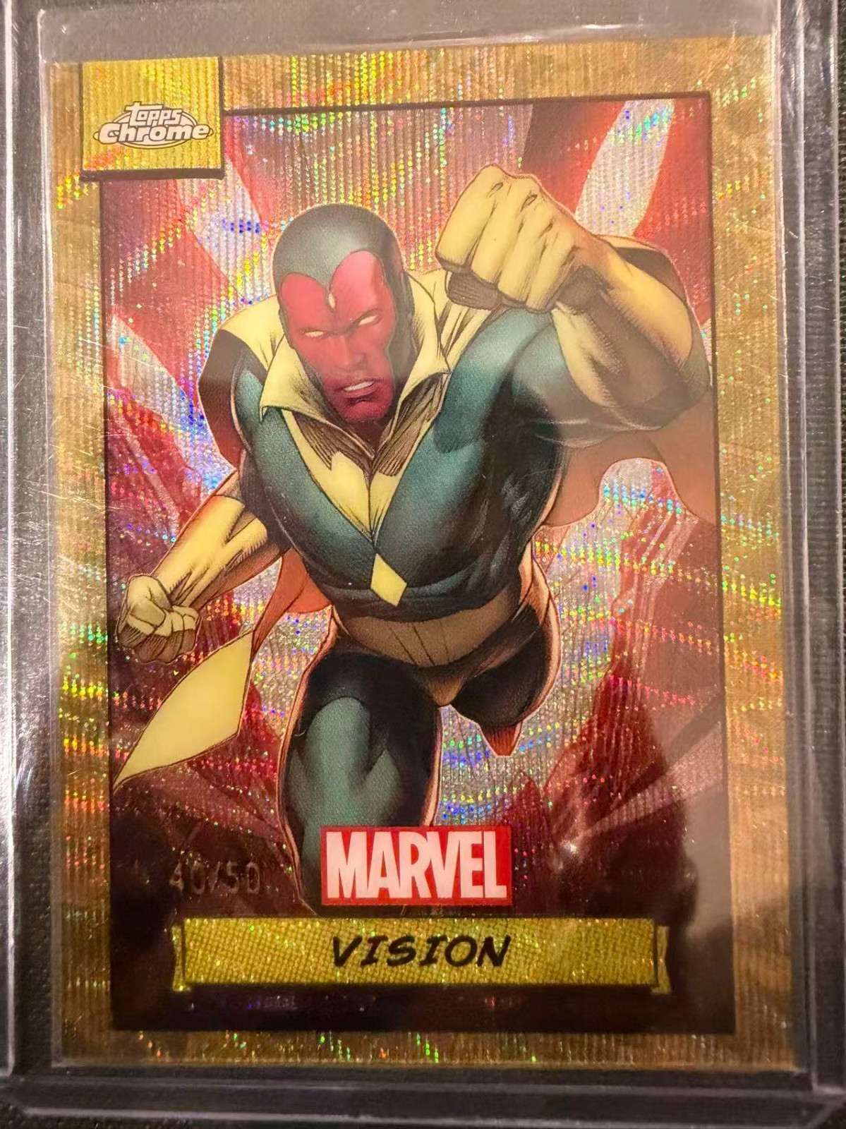 2024 Topps Chrome Marvel Vision #57 Gold 40/50