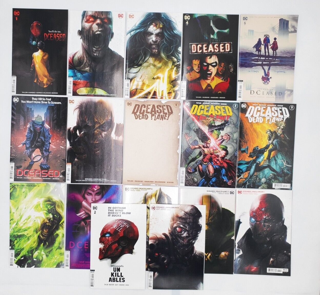 DC Comics DCeased Comic Lot Run 17 Books Variant Covers Zombie Story Elseworlds 