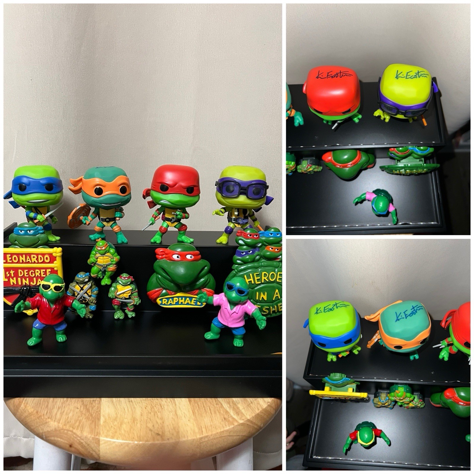 TMNT kevin eastman signed funko pop, Vintage Accessories Extra W/hard Case. TMNT kevin eastman signed funko pop, Vintage Accessories Extra W/hard Case.