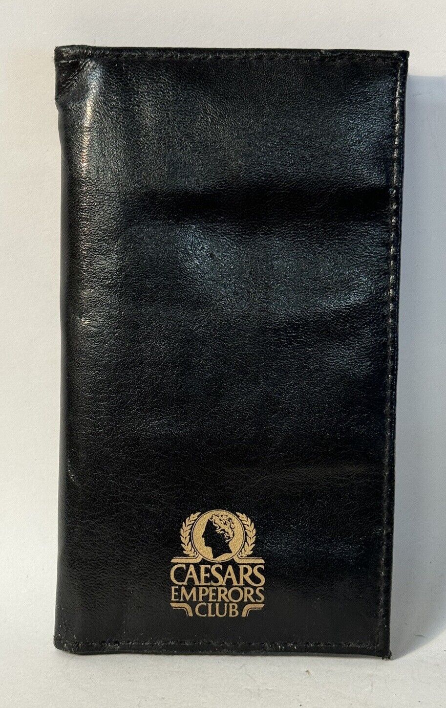 Vintage Caesar’s Palace Casino Emperors Club Black Bill Bi-Fold Wallet