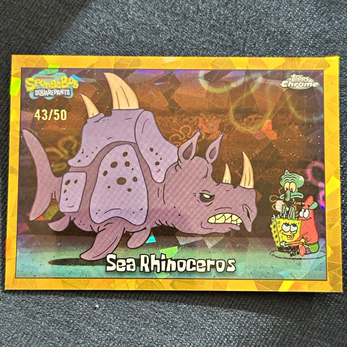 Topps 2025 Topps Chrome SpongeBob SquarePants #172 Sea Rhinoceros 43/50 Topps 2025 Topps Chrome SpongeBob SquarePants #172 Sea Rhinoceros 43/50