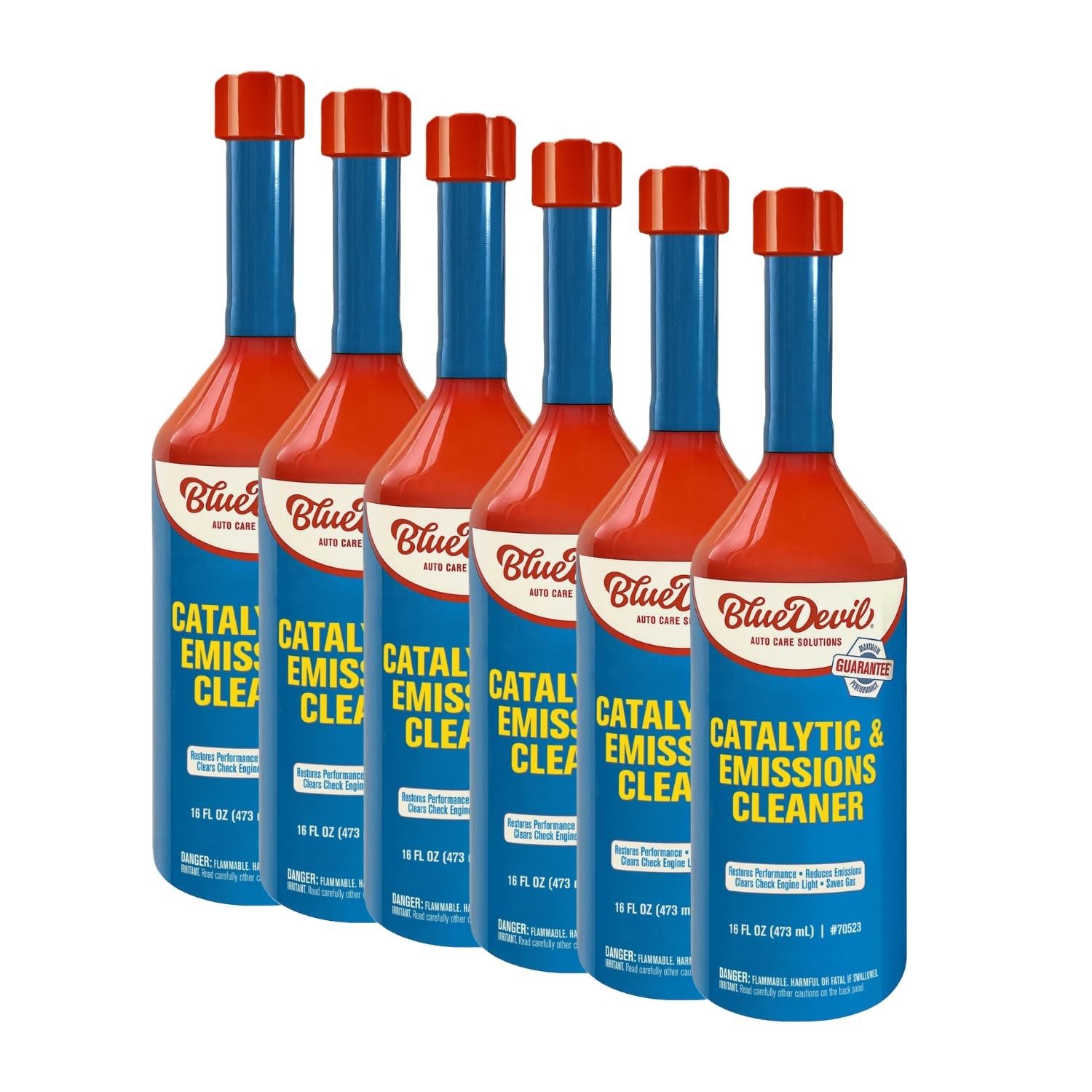 BlueDevil Products 70523-6PK Catalytic & Emission System Cleaner 16 oz 6 Pack