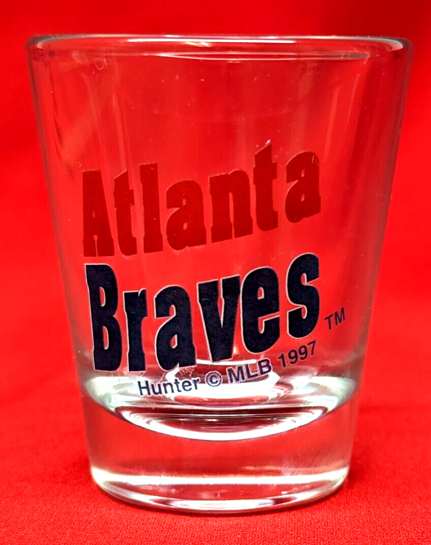 Vintage Official Licensed MLB Atlanta Braves 1997 SINGLE SHOT GLASS Hunter