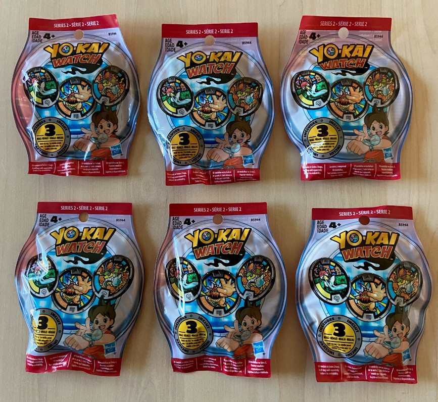 Yo-Kai Watch Series 2 Blind Bag Medals Lot of 6 (18 medals) YoKai New Sealed Yo-Kai Watch Series 2 Blind Bag Medals Lot of 6 (18 medals) YoKai New Sealed