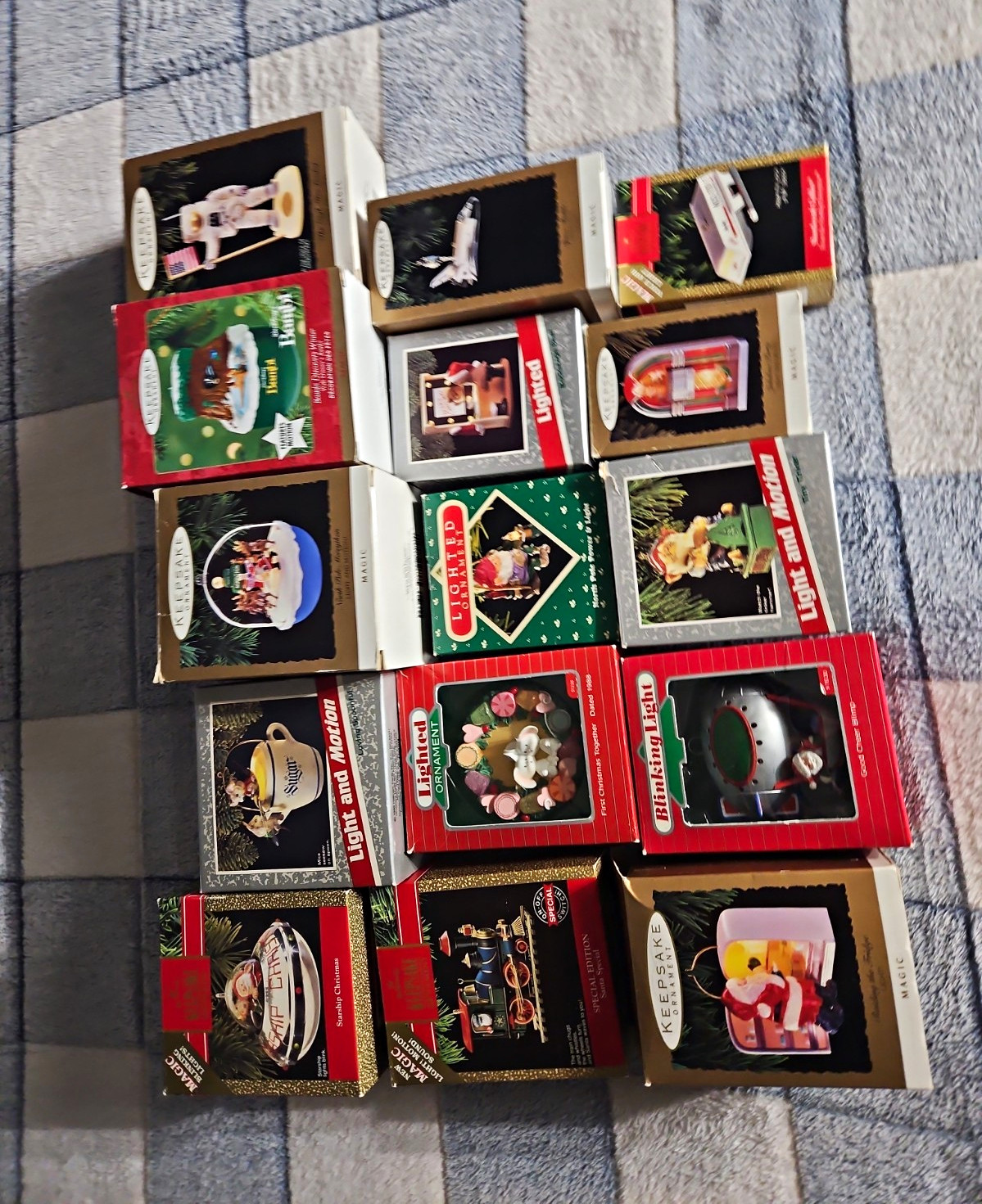 Hallmark Keepsake Lighted Christmas Ornaments Lot of 15 Multicolor Hanging Hallmark Keepsake Lighted Christmas Ornaments Lot of 15 Multicolor Hanging