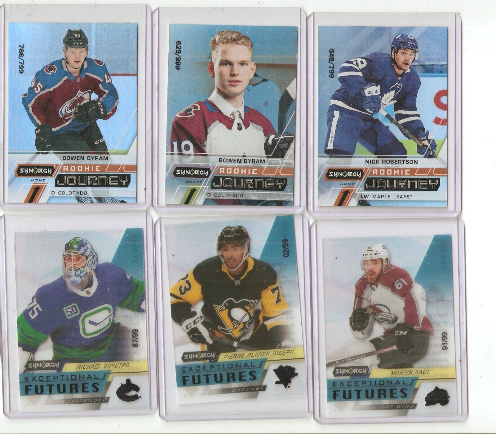 20-21 UD Synergy Rookie Journey Nick Robertson/799