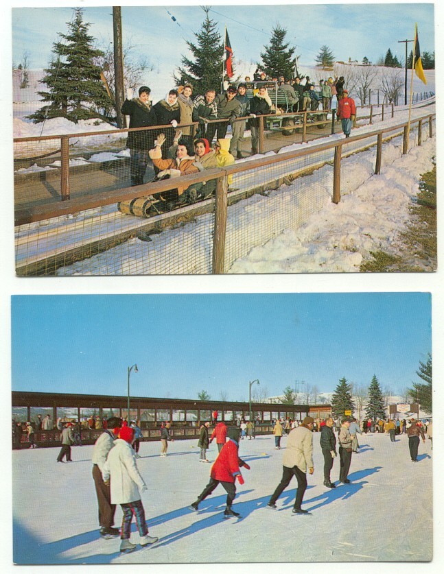 Grossinger\'s Resort Grossinger NY Lot of 2 Vintage Postcards New York
