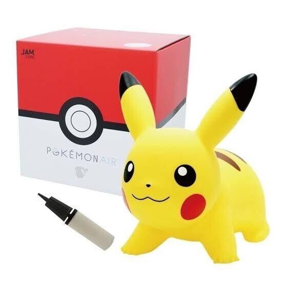 Pokemon Official Air Pikachu Ride on Toy baby Riding With Pump for Inflating New