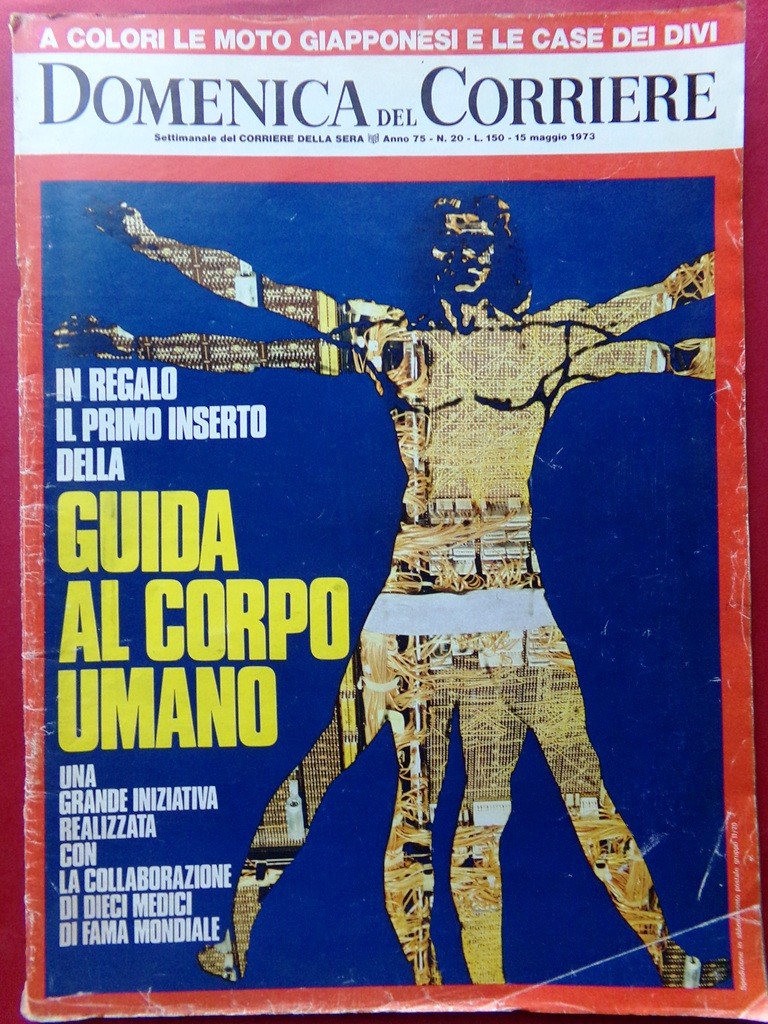 La Domenica del Corriere 15 May 1973 Watergate Charlton Plaque Florio Maritain