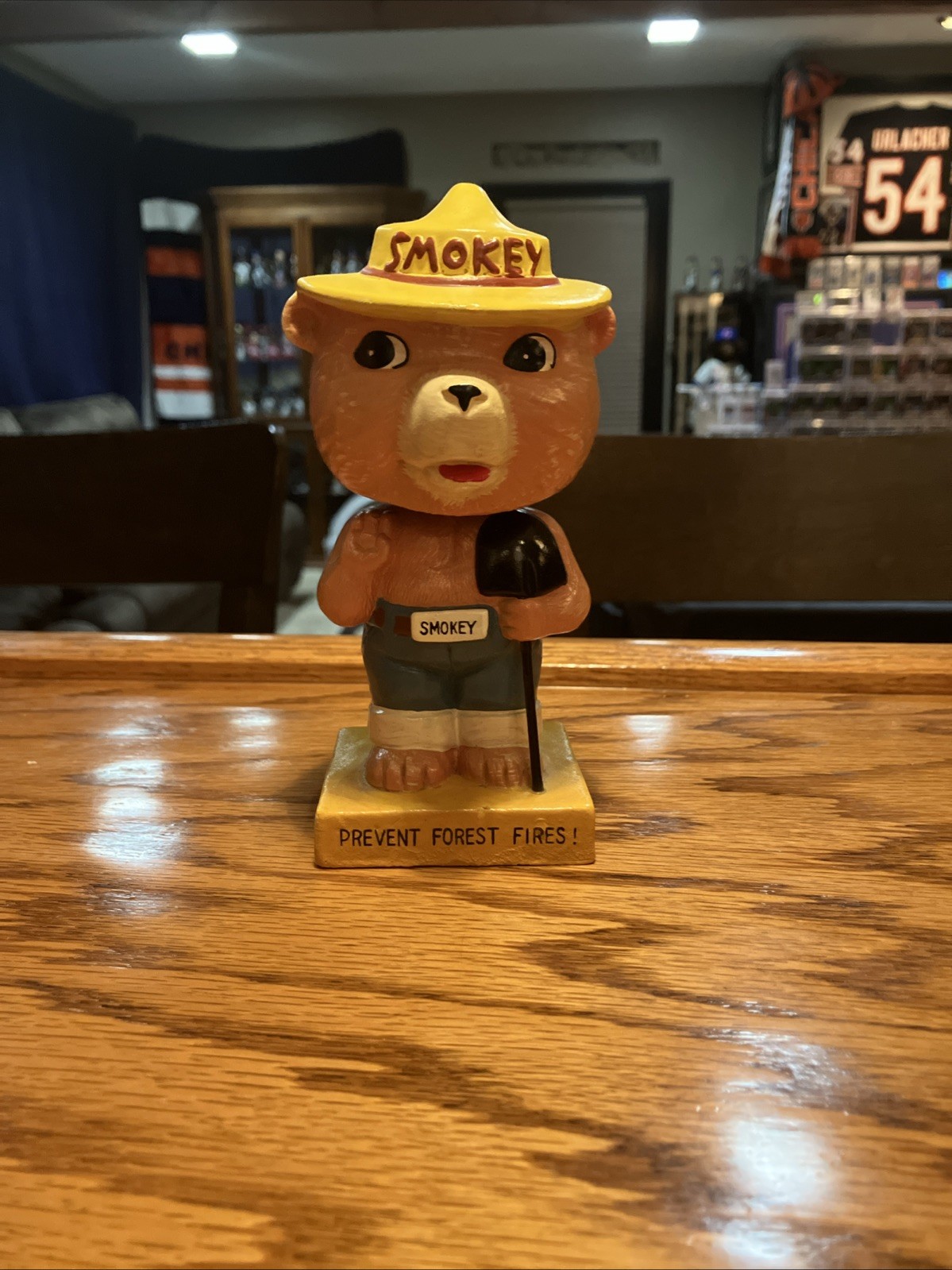 Vintage 1960's SMOKEY the BEAR Bobblehead Nodder Rare-Japan Mint Condition