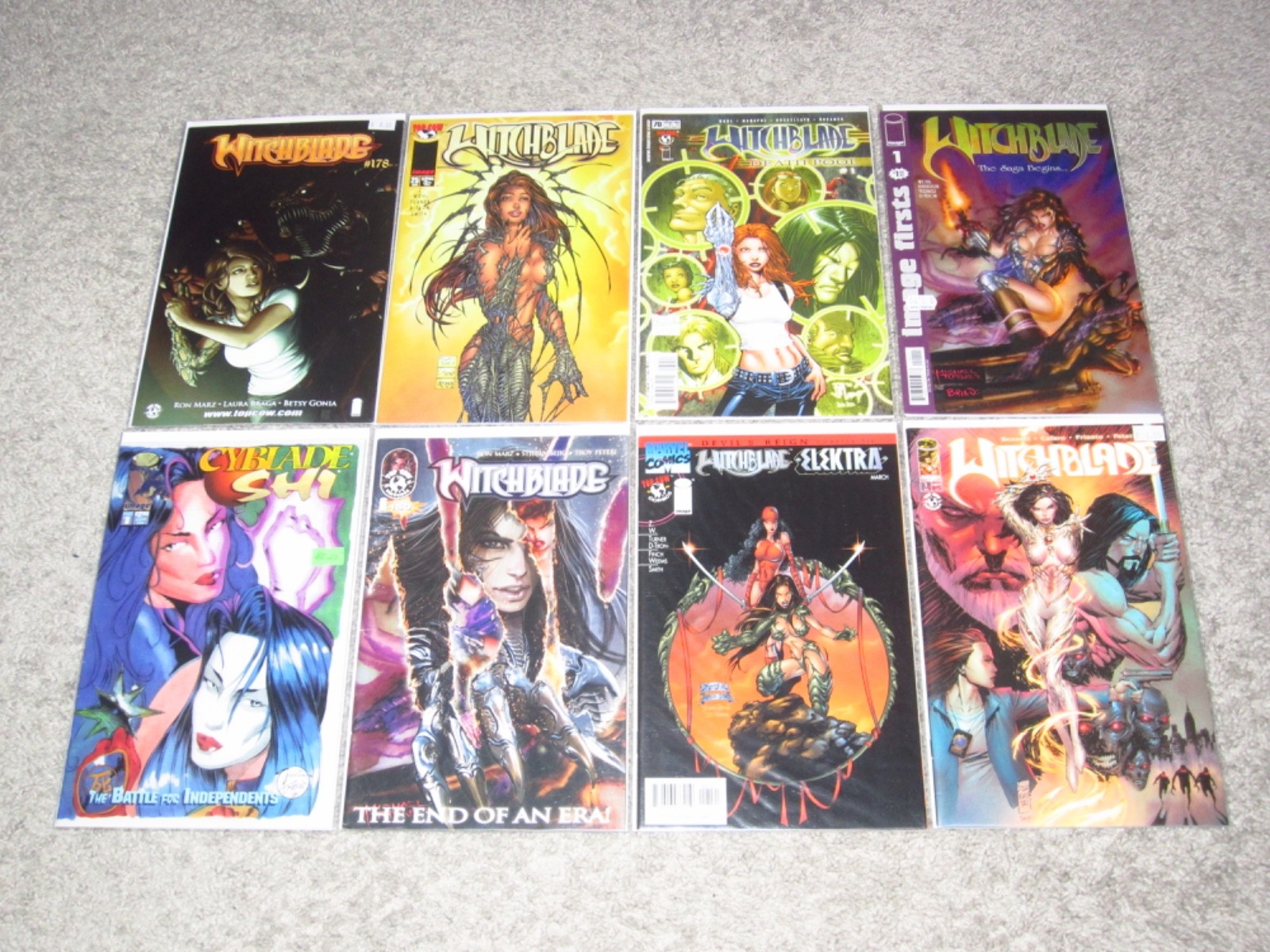 EPIC LOT OF 40 WITCHBLADE COMICS (SERIES, MINIS, CAMEOS) TOP COW VF+ AVG