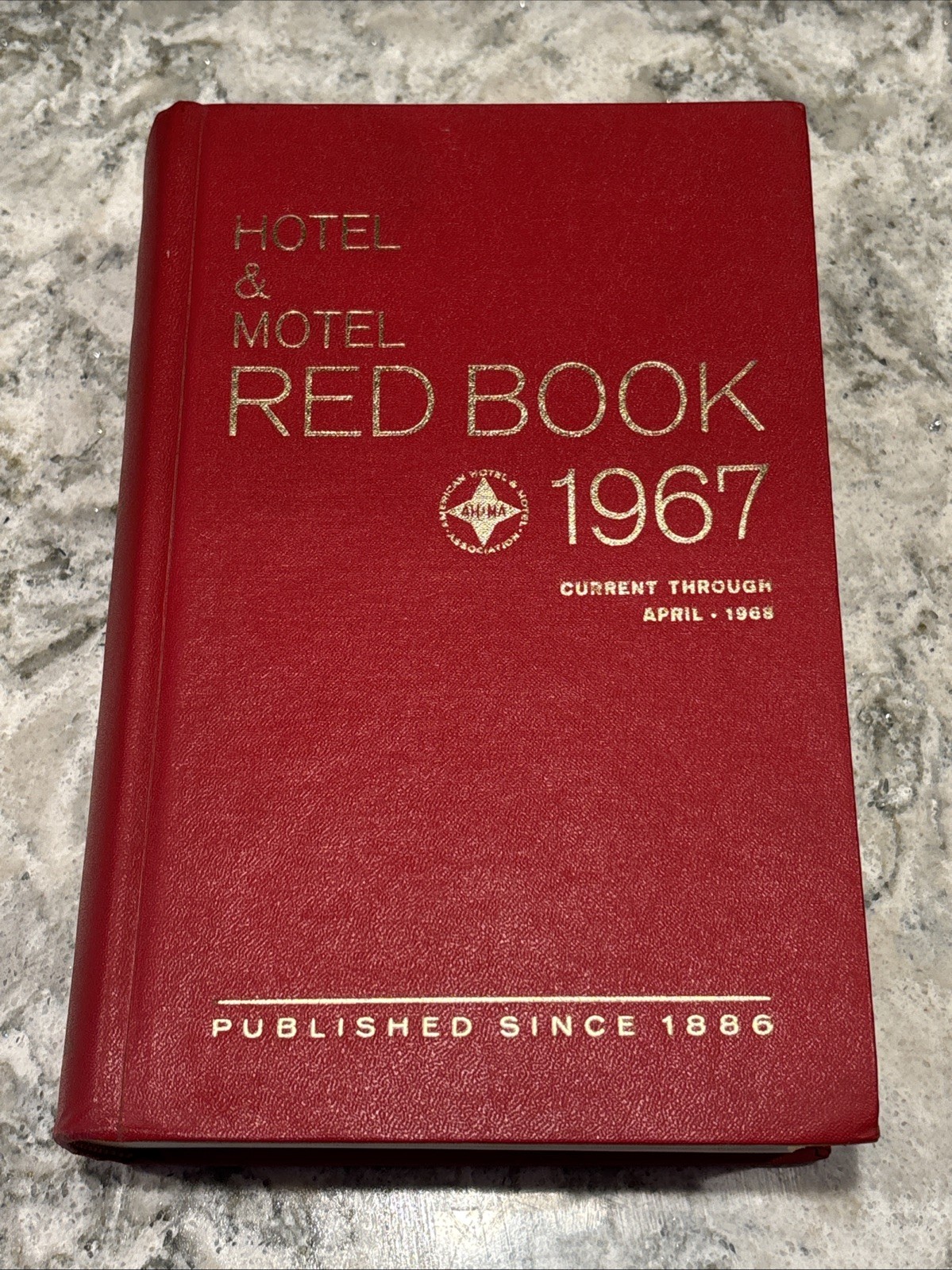 Rare Vintage 1967 Edition Hotel & Motel Red Book Excellent Condition
