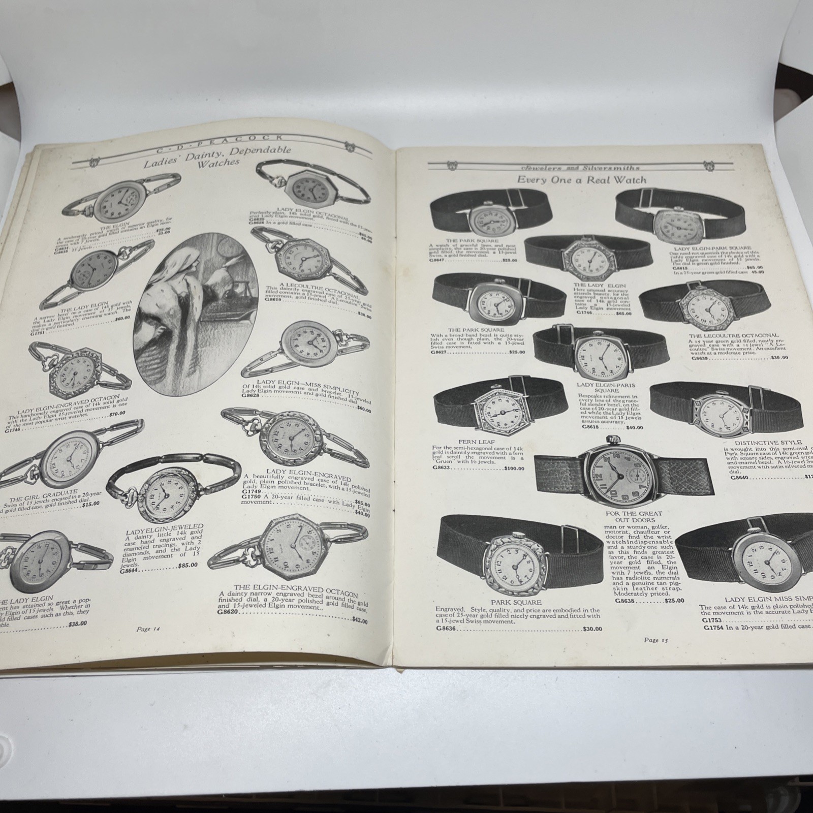 Antique C.D. Peacock Jewelry and Silversmiths Catalog Magazine Chicago  1921