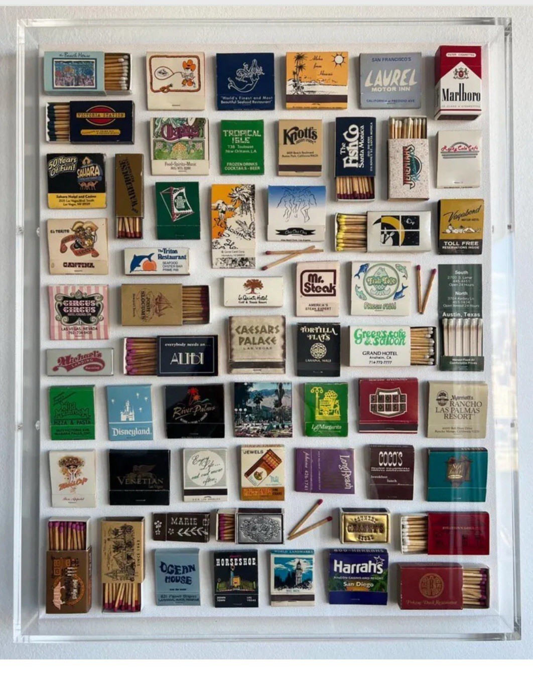 Assorted set of 10 Vintage Matchbook And Matchbox Collection 1940s to 1990s Assorted set of 10 Vintage Matchbook And Matchbox Collection 1940s to 1990s