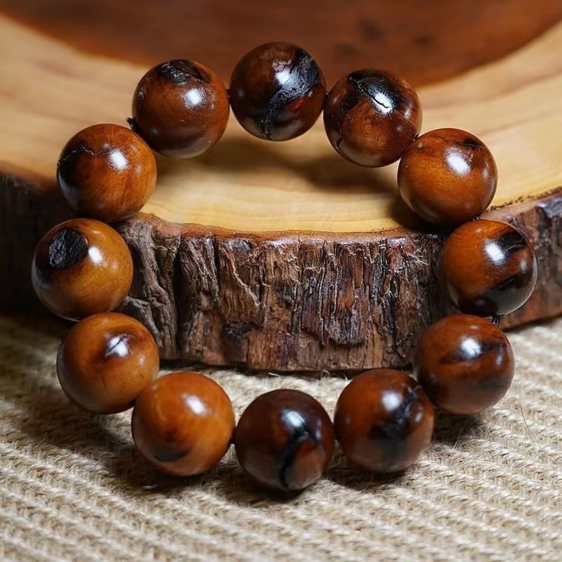 20mm*12 Natural Lightning Strikes Jujube Wood Beads Men Woman Amulet Bracelet 20mm*12 Natural Lightning Strikes Jujube Wood Beads Men Woman Amulet Bracelet