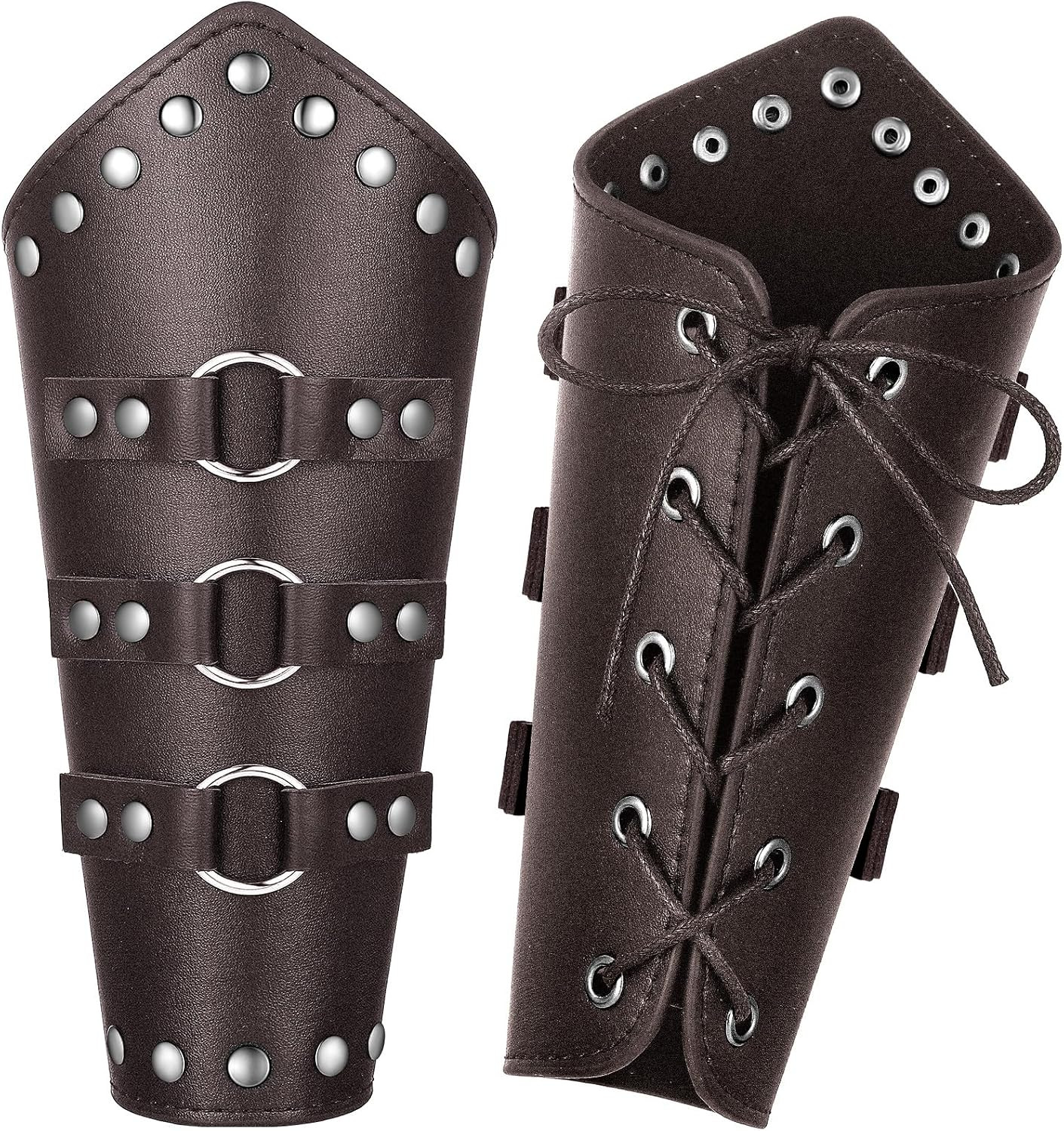 1 Pair Faux Leather Arm Bracers
