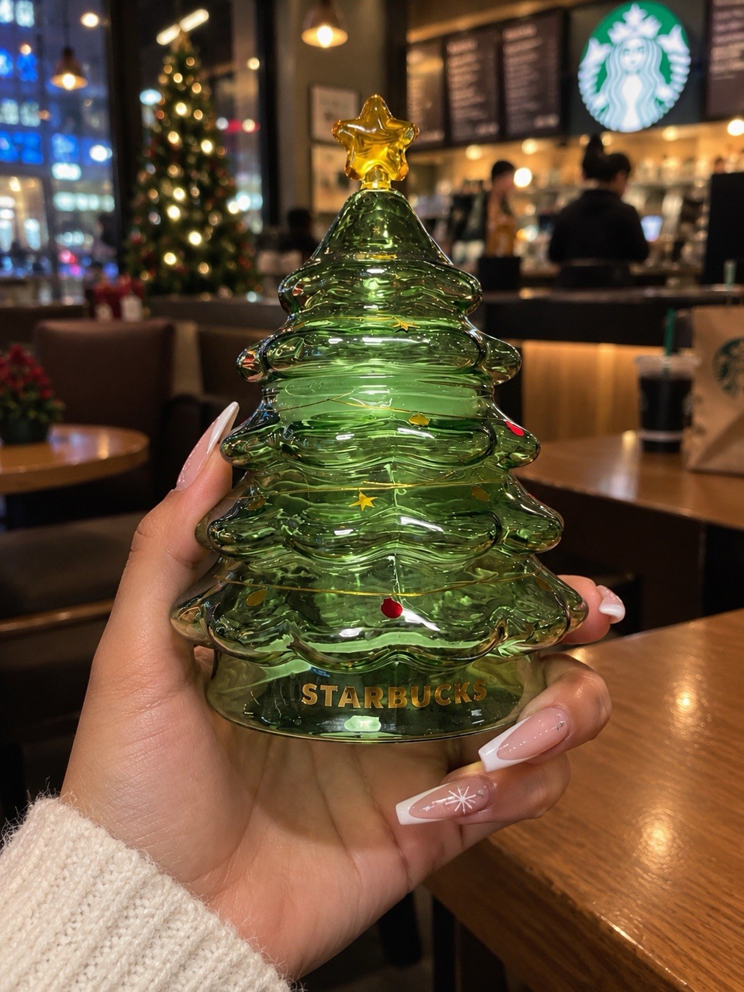 Special Edition  Presale Starbucks x Christmas Tree Glass Cup -US SELLER
