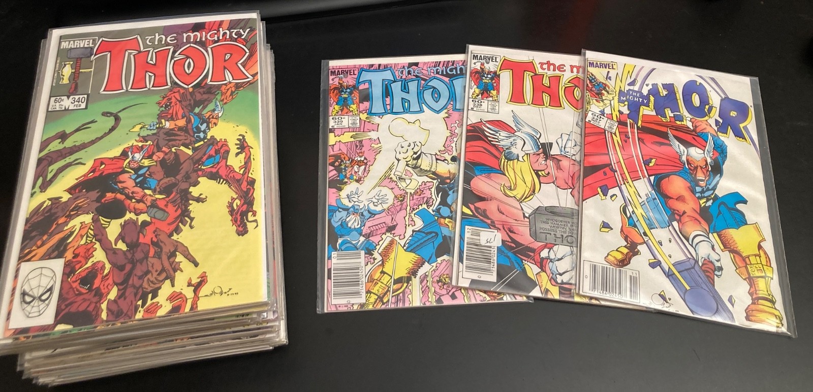 Lookee... Complete Run of *45* Walt Simonson MIGHTY THOR #337-382 (VF- & VF)