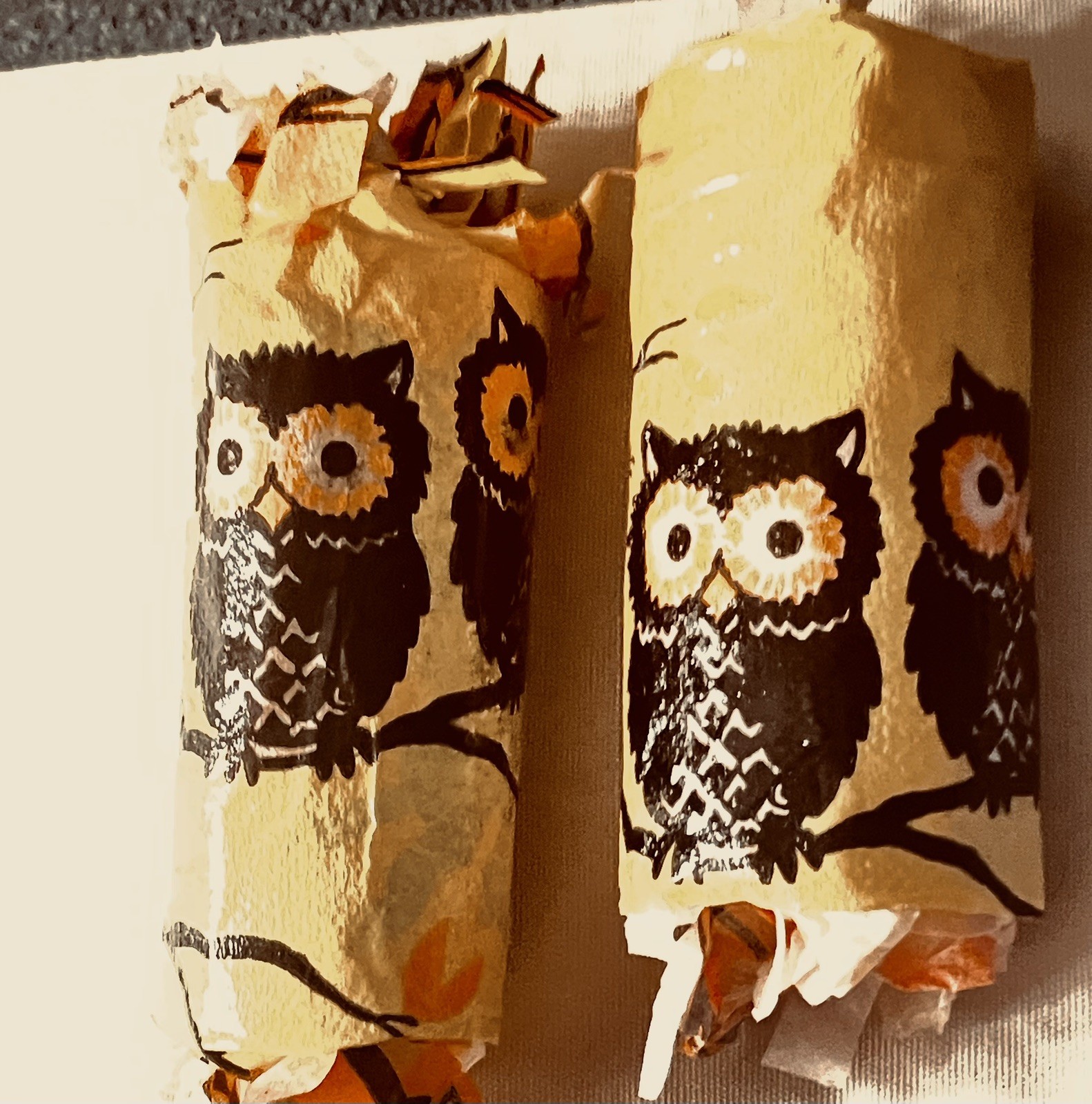 1 vintage Halloween Crepe Paper Party Favor w/prizes no two are ALIKE Owl Moon 1 vintage Halloween Crepe Paper Party Favor w/prizes no two are ALIKE Owl Moon