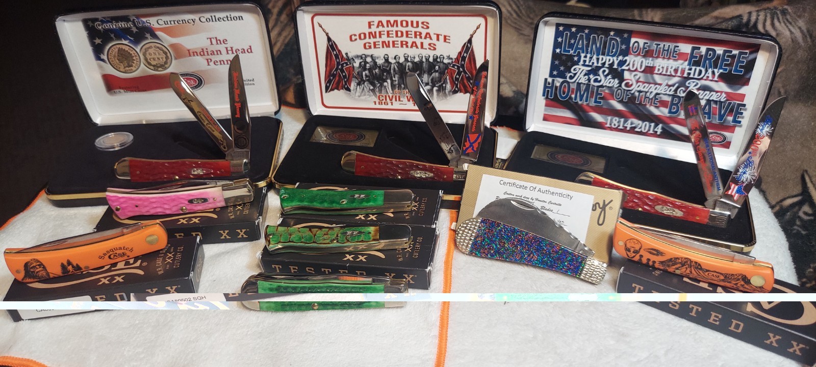 Case Xx Lot Of 10 Knives. All In Great Condition. All Are Chip And Crack Free. Case Xx Lot Of 10 Knives. All In Great Condition. All Are Chip And Crack Free.