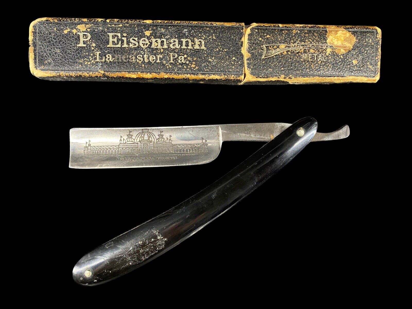 Imperial Germany World's Columbian Exposition Chicago Buildings Straight Razor