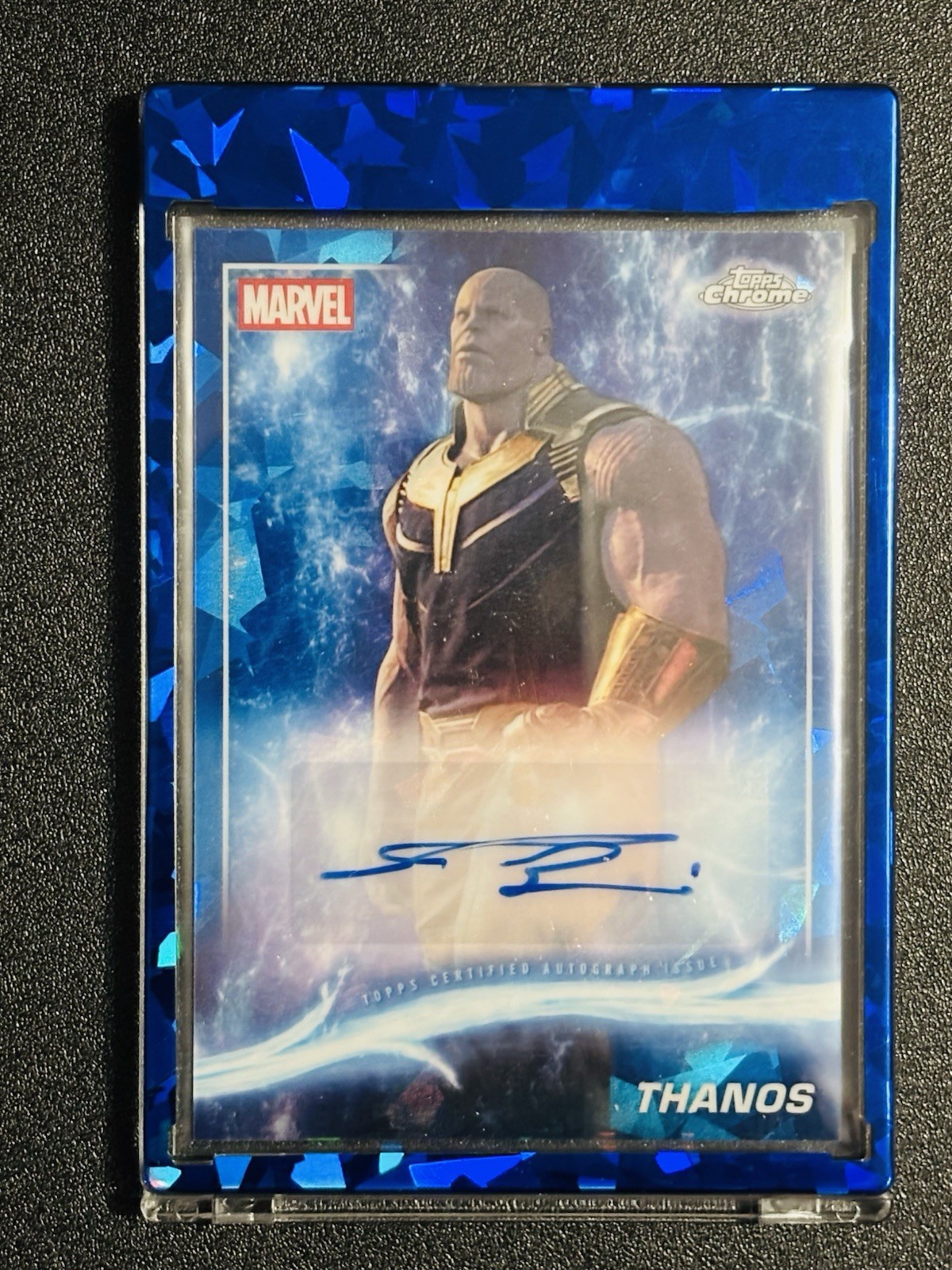 THANOS 2025 Topps Marvel Studios CHROME SAPPHIRE #AA-JB Brolin AUTO THANOS 2025 Topps Marvel Studios CHROME SAPPHIRE #AA-JB Brolin AUTO