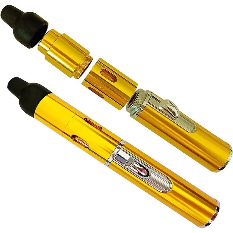 1pcs All-in-1 Pipe Windproof Click Butane Refillable Torch Lighter Click-N-Hit
