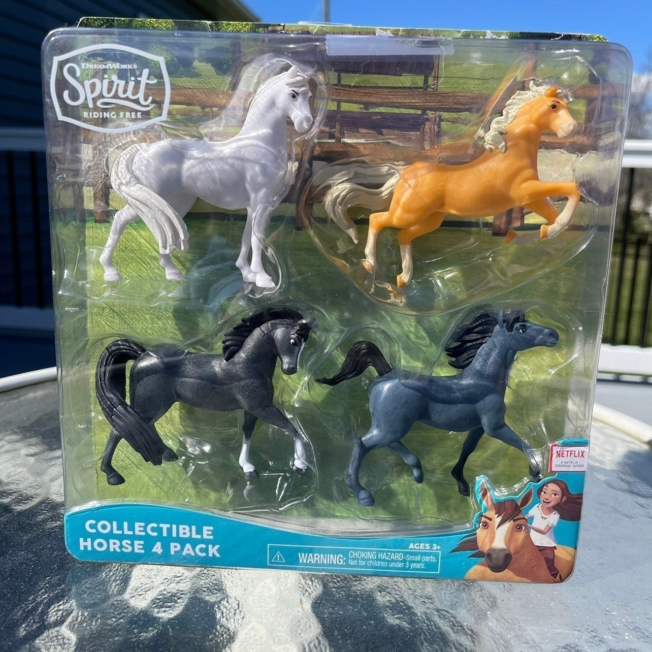 Dreamworks Spirit Riding Free- set of 4 horses NIB Dreamworks Spirit Riding Free- set of 4 horses NIB