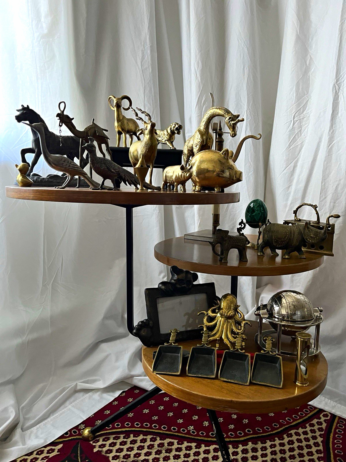 20 Pounds of Antique & Vintage Brass Animals & Trinkets 25 Pieces /Heavy Lot