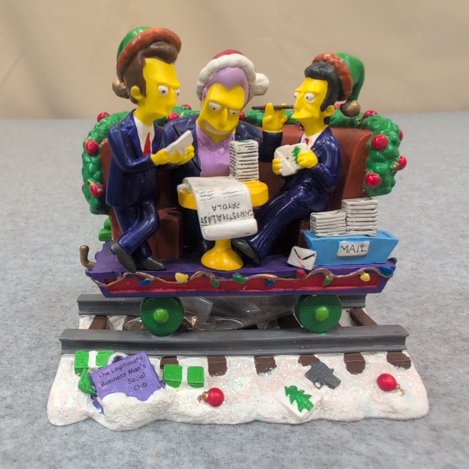 The Simpsons Holiday Payola Christmas Express Collection Fat Tony Figurine 2005