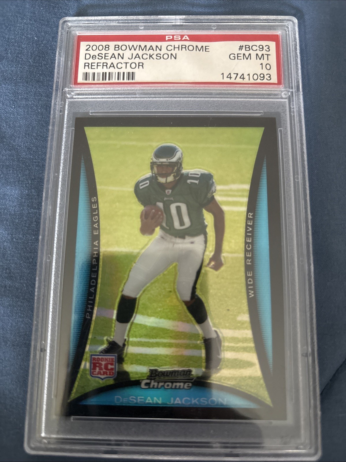 ✅2008 Bowman Chrome Refractor Desean Jackson Rare Population 10 PSA 10 Eagles✅ ✅2008 Bowman Chrome Refractor Desean Jackson Rare Population 10 PSA 10 Eagles✅